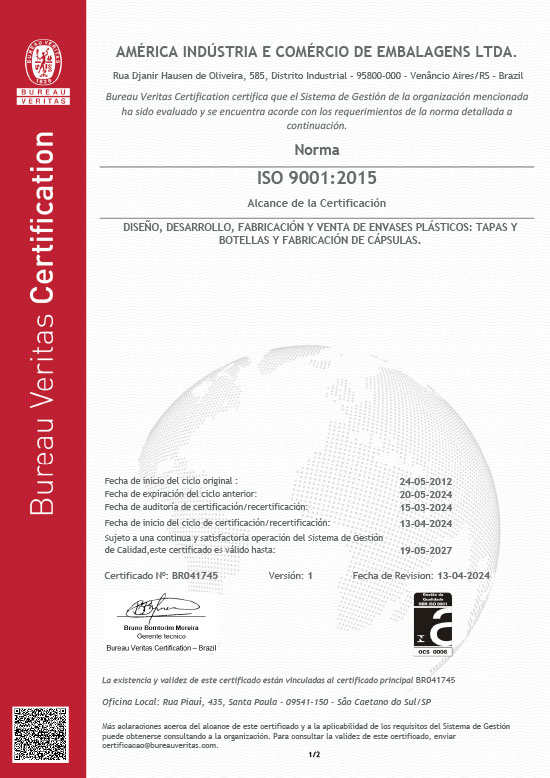 Certificado ISO9001